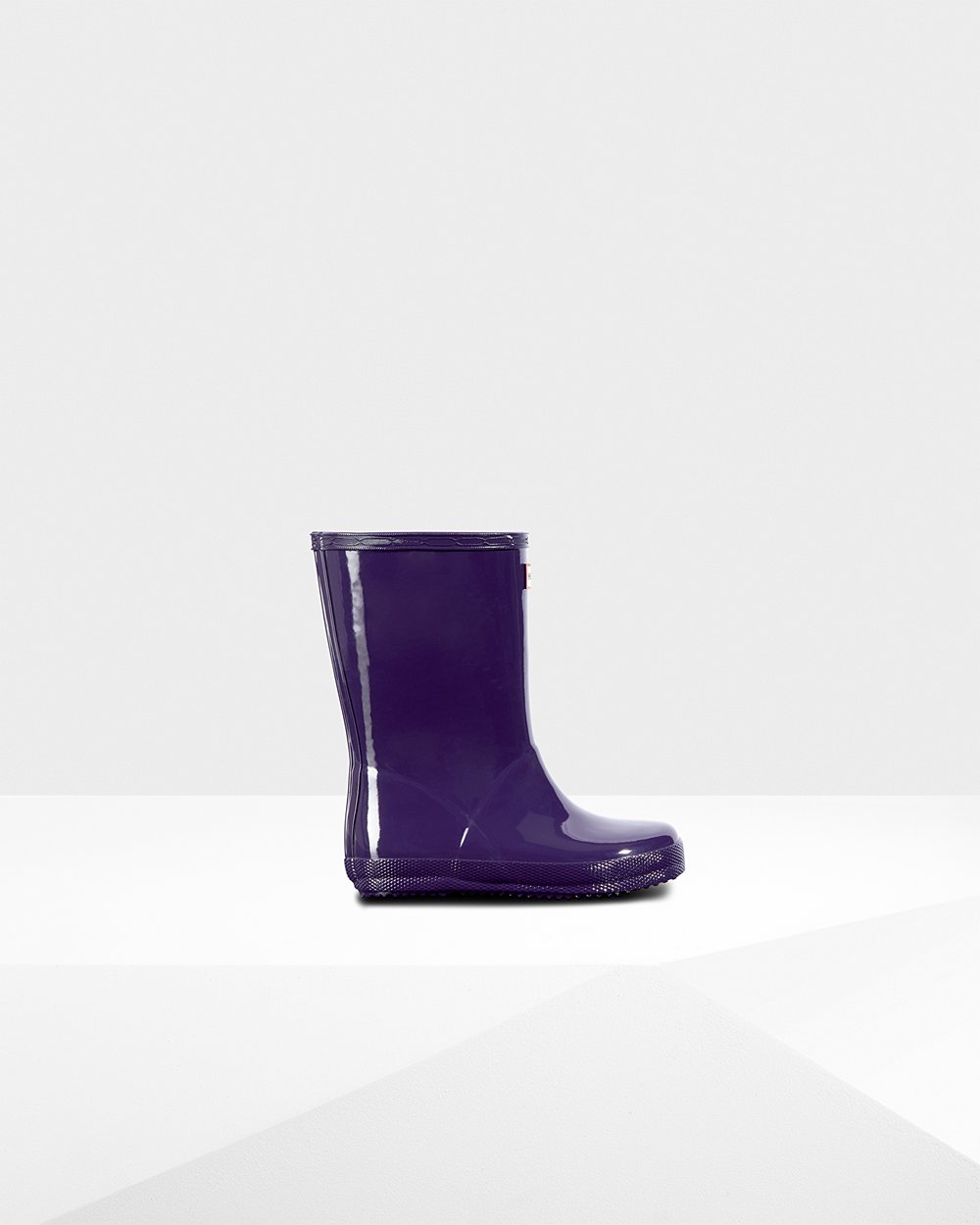 Hunter Original First Classic Gloss Rain Boots - Cheap Online Kids Blue Purple - LFJWAE106